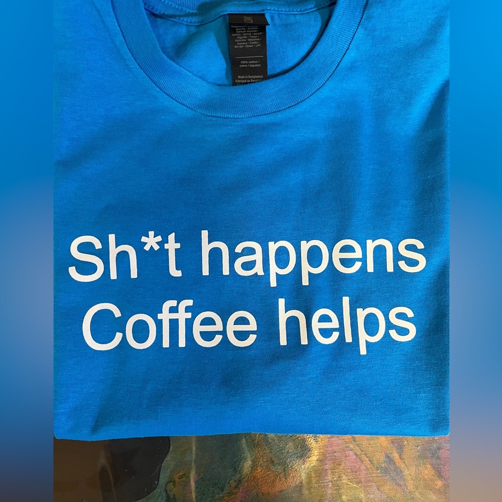 NEW Gildan Coffee humor shirt